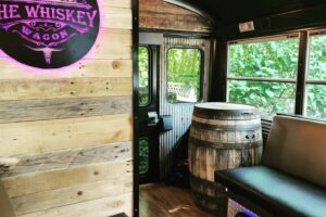 Whiskey Wagon Party Bus interior