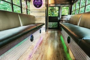 Whiskey Wagon Party Bus interior