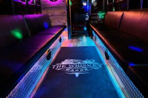 Whiskey Wagon Party Bus interior